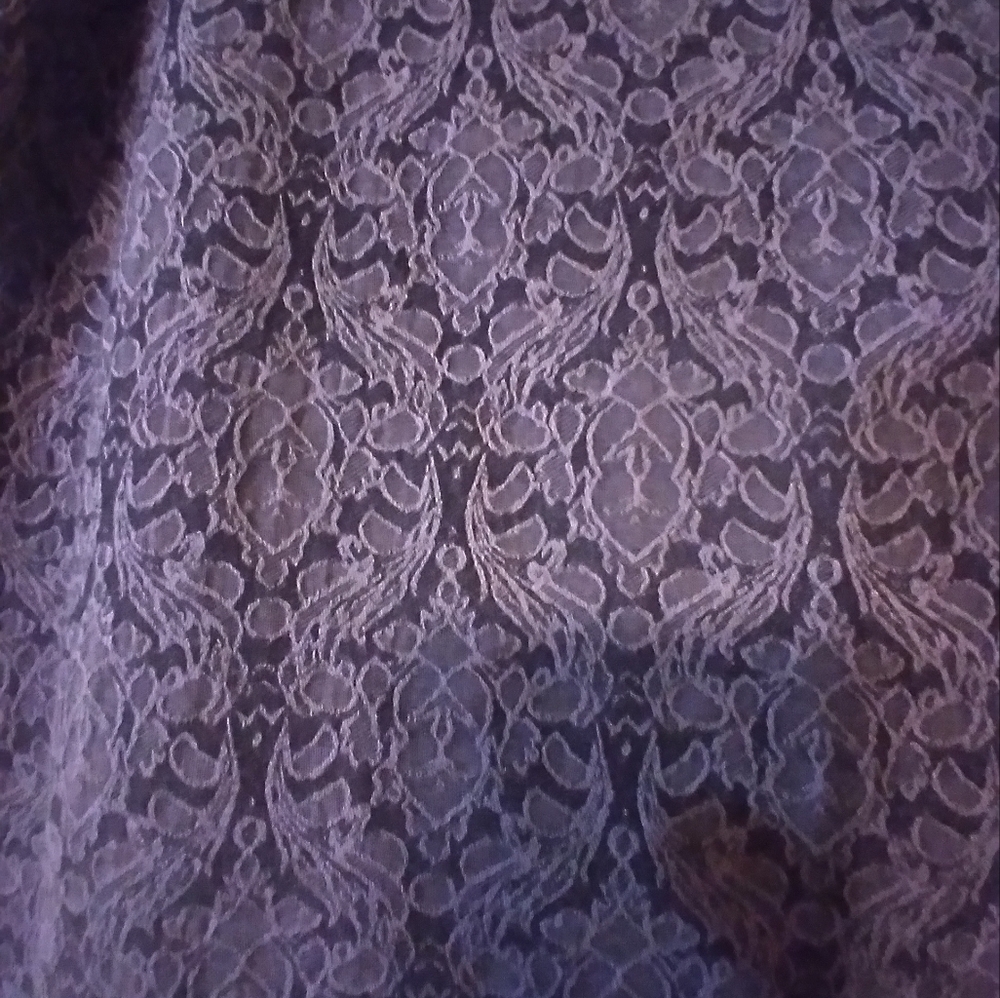 🎄Dennis Basso Charcol Gray Lace Look Linef Pencil Skirt Sizes 6 and 10💥 - Picture 2 of 9